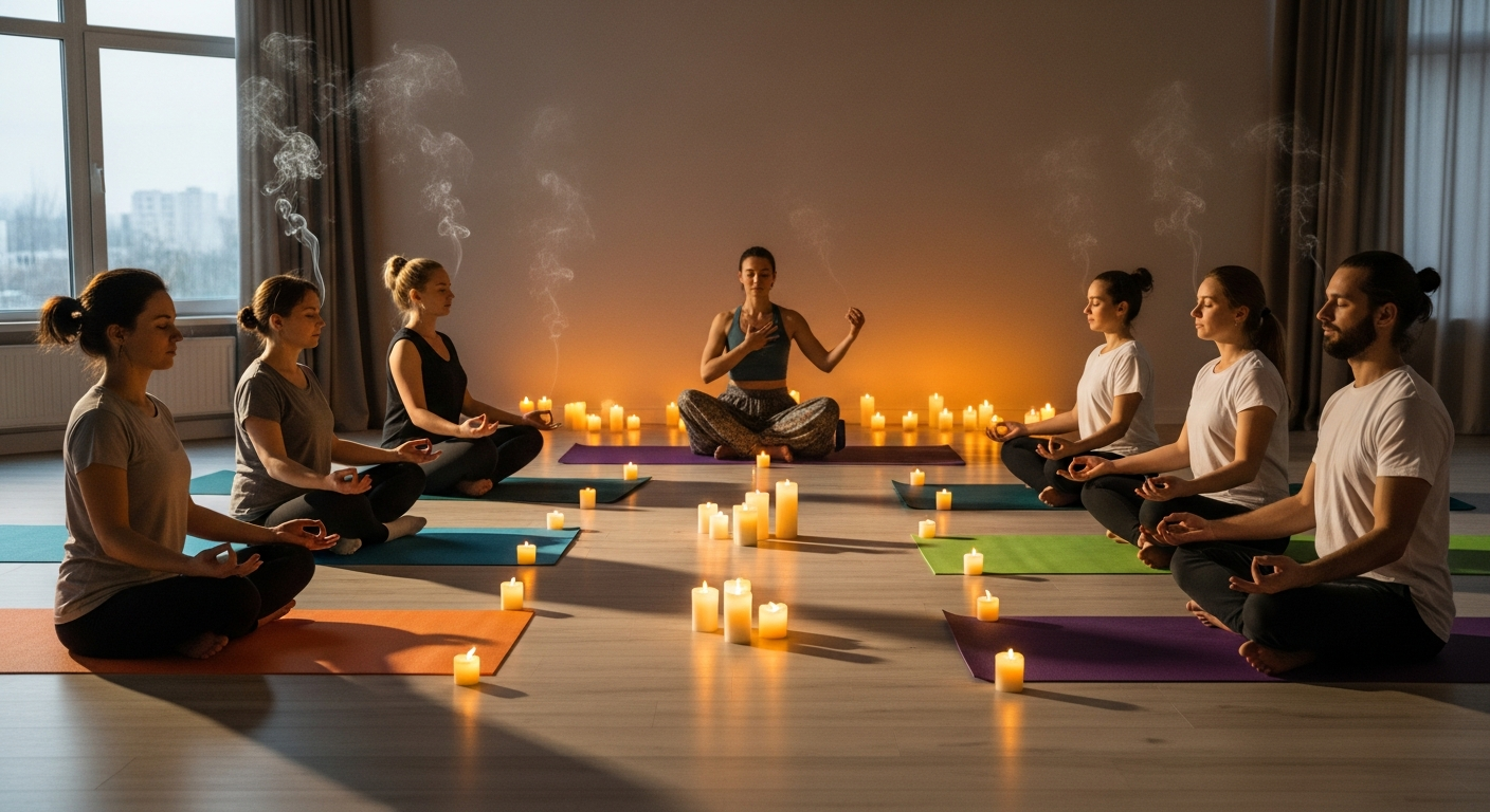 Медитация в студии