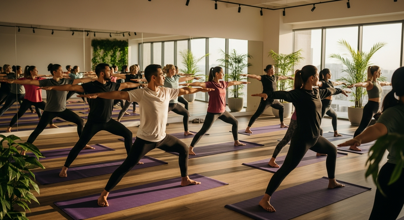 Групповые занятия йогой в Soul Balance Studio